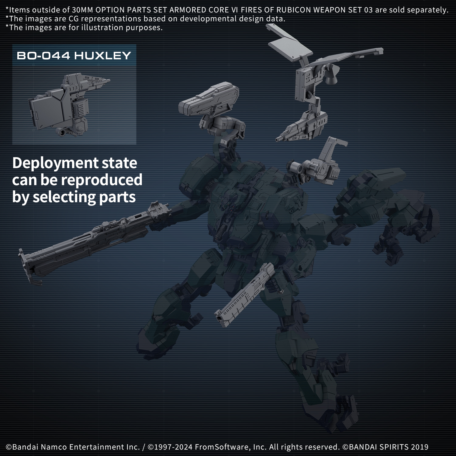 30MM Option Parts Set Armored Core VI Fires of Rubicon Weapon Set 03