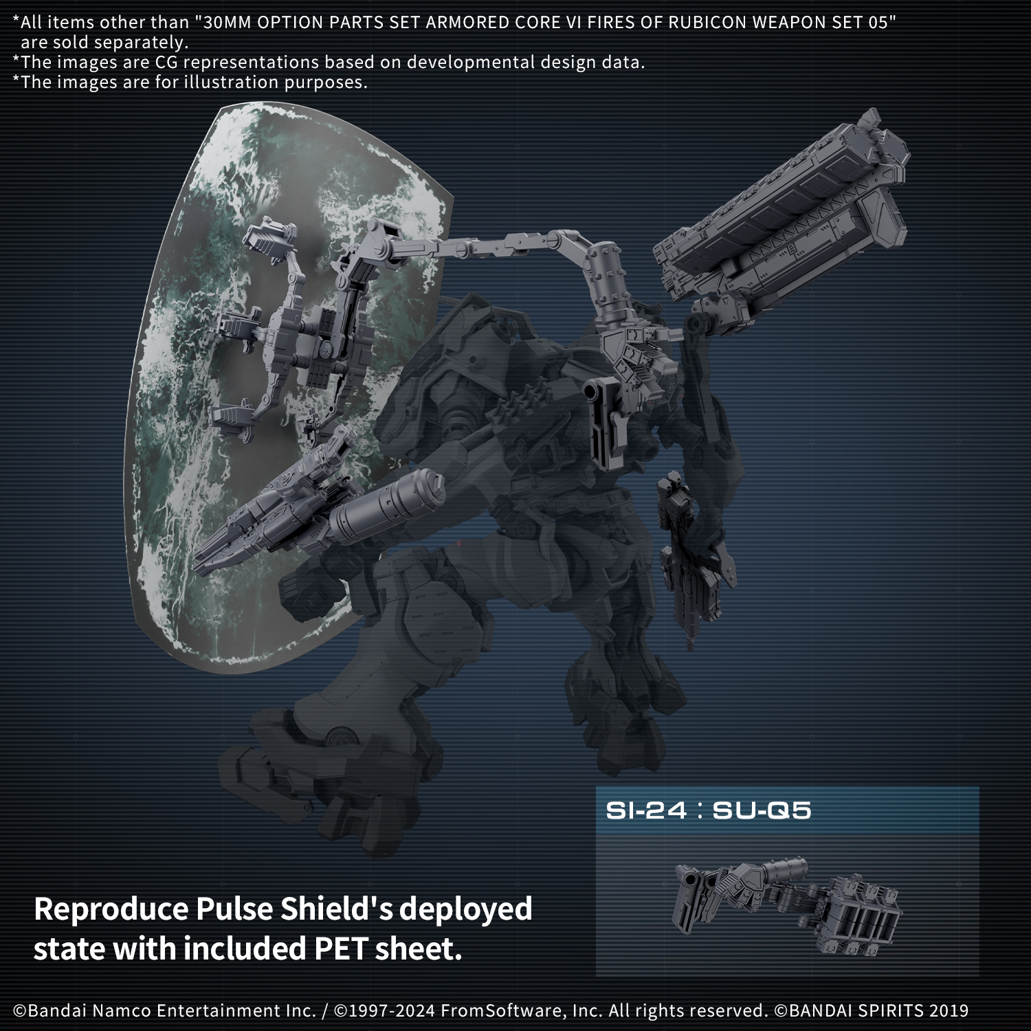30MM Option Parts Set ARMORED CORE VI FIRES OF RUBICON Weapon Set 05
