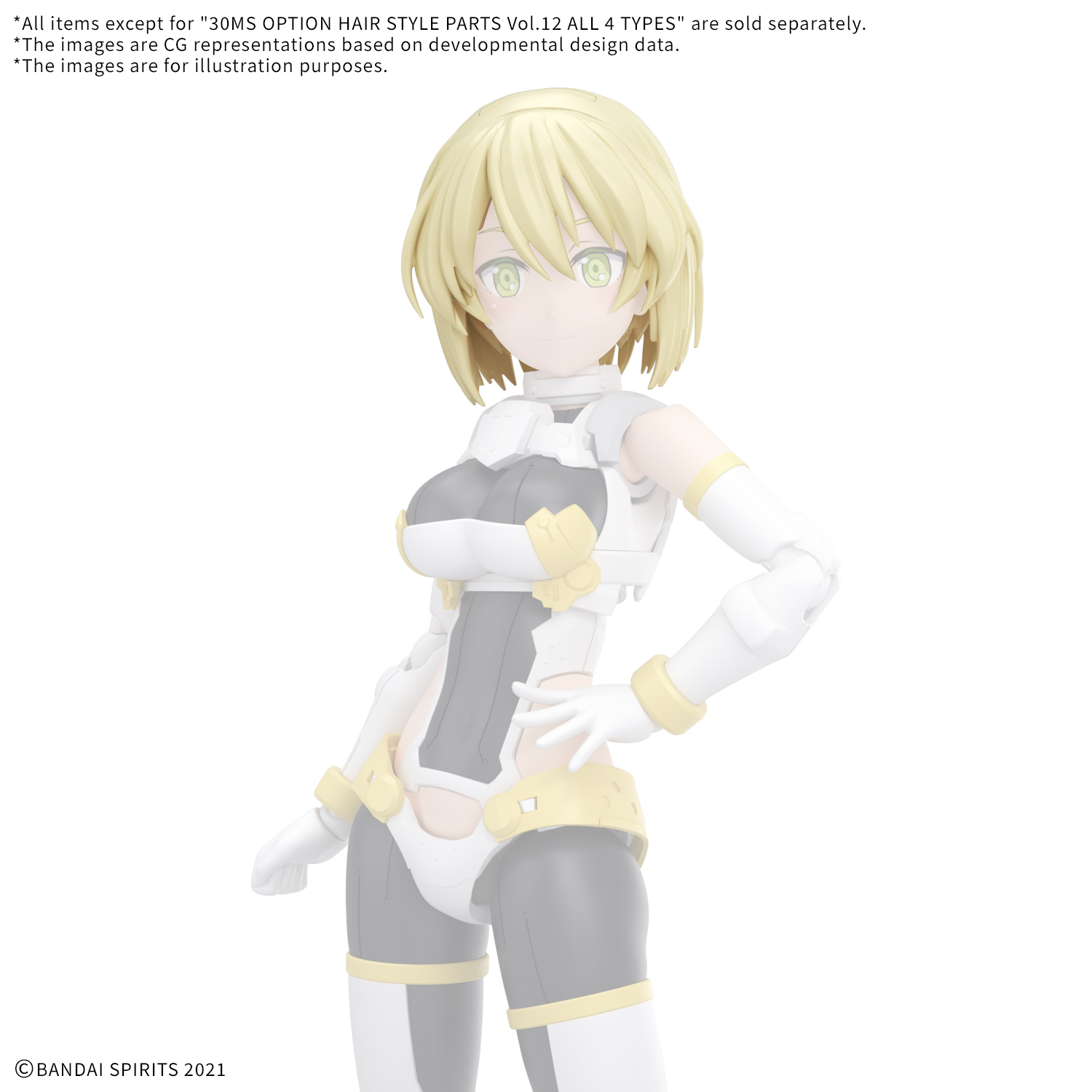 30MS Option Hairstyle Parts Vol. 12 All 4 Types