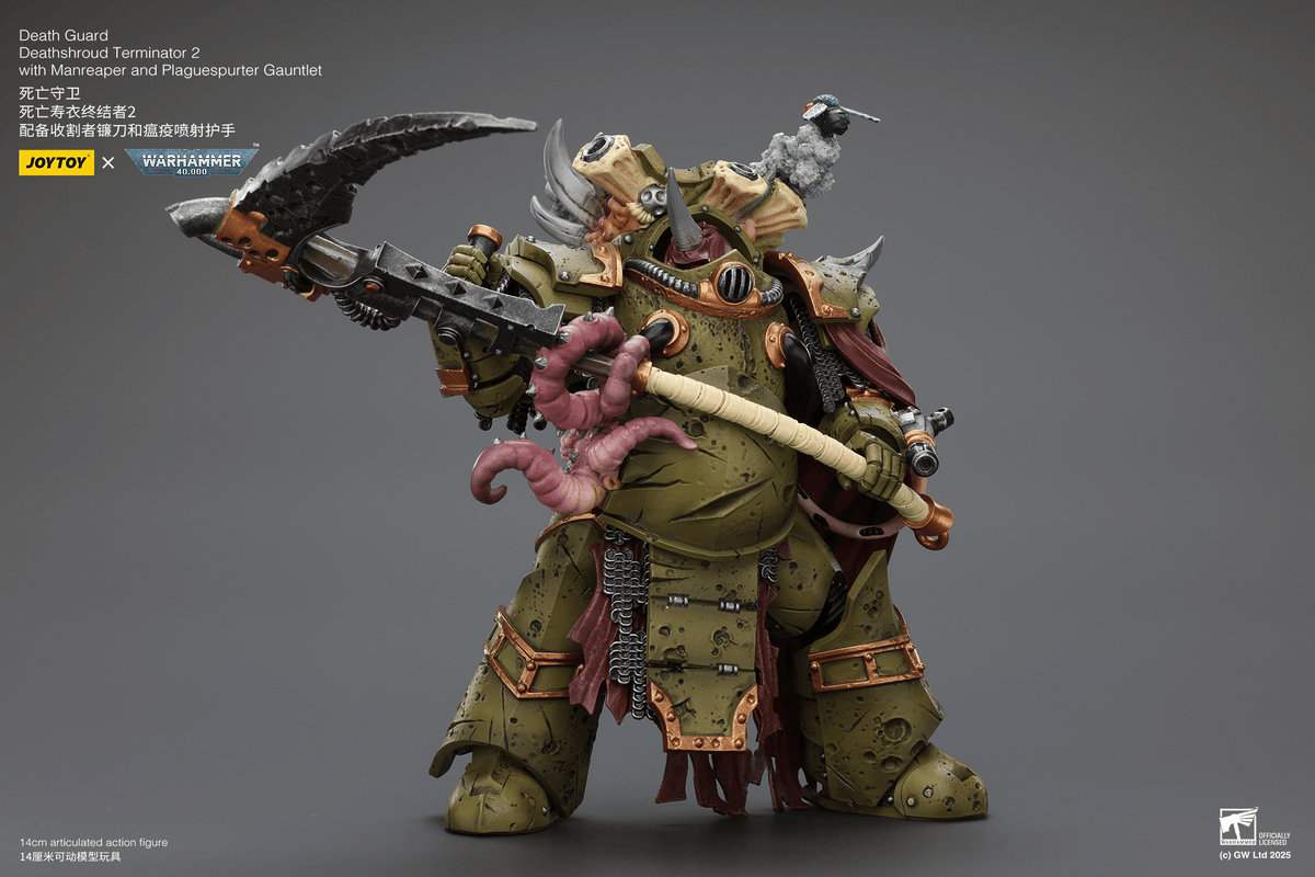 Joytoy: Death Guard Deathshroud Terminator 2 with Manreaper and Plaguespurter Gauntlet
