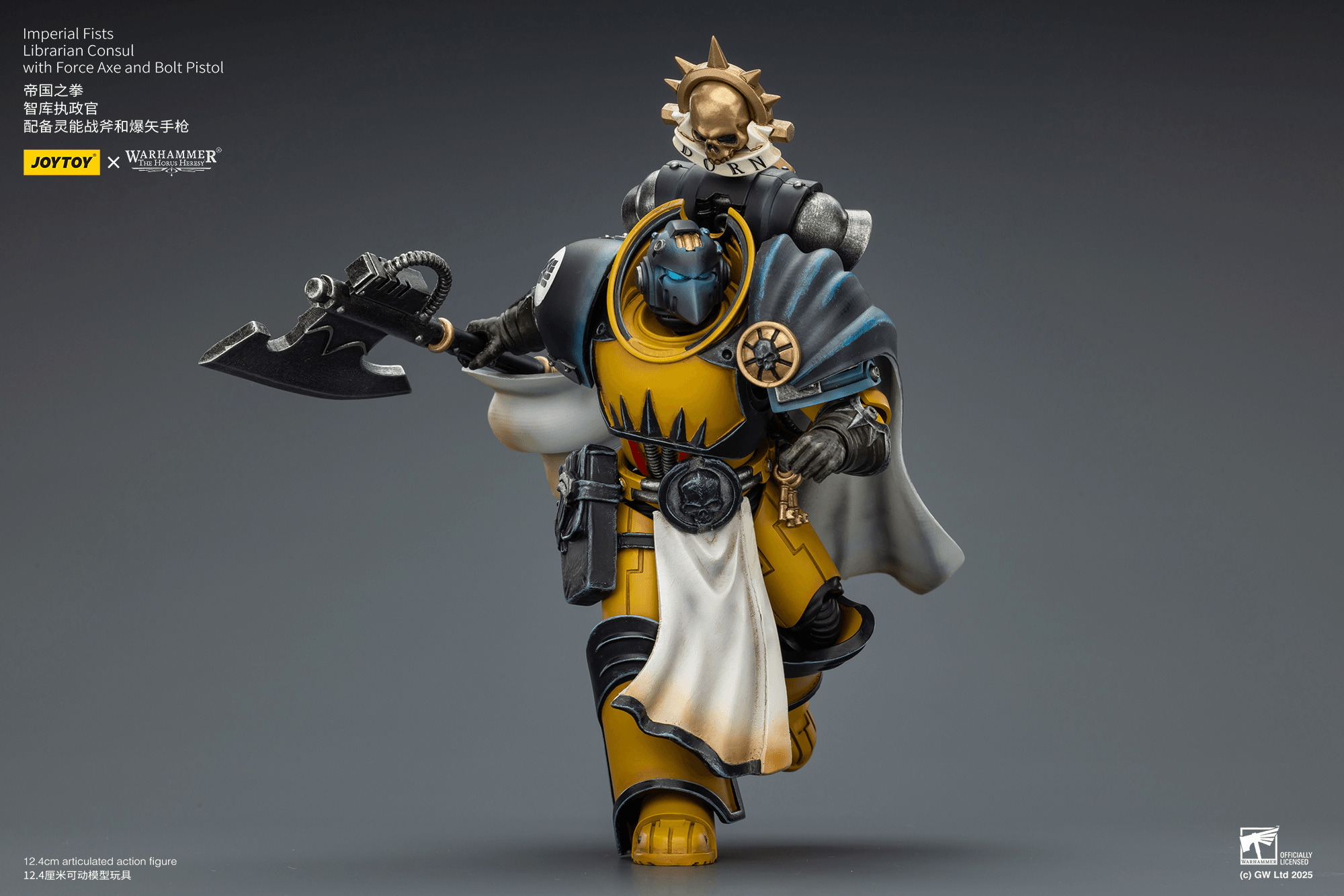 Joytoy: Imperial Fists Librarian Consul with Force Axe and Bolt Pistol