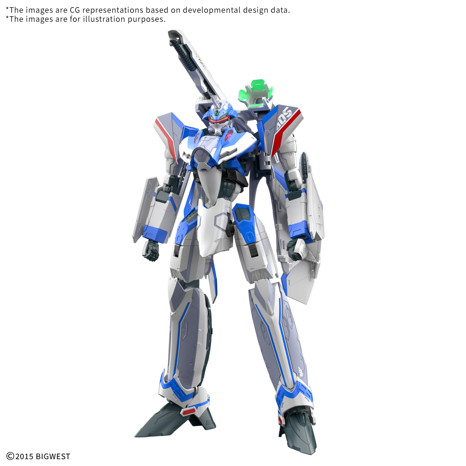 Bandai Macross: HG VF-31J Siegfried (Hayate Immelman)