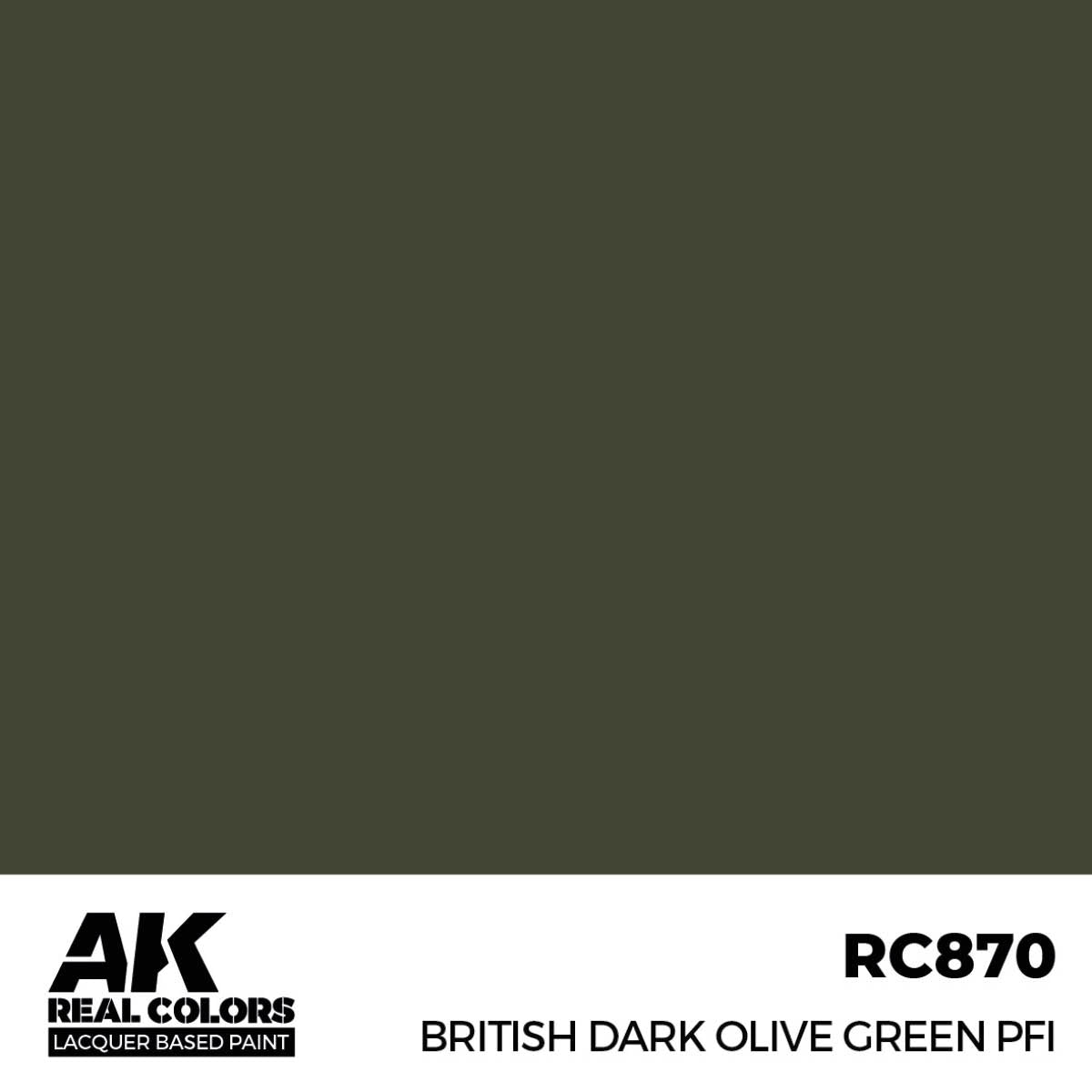 AK Interactive Real Colors Military Colors (RC851 - RC931)