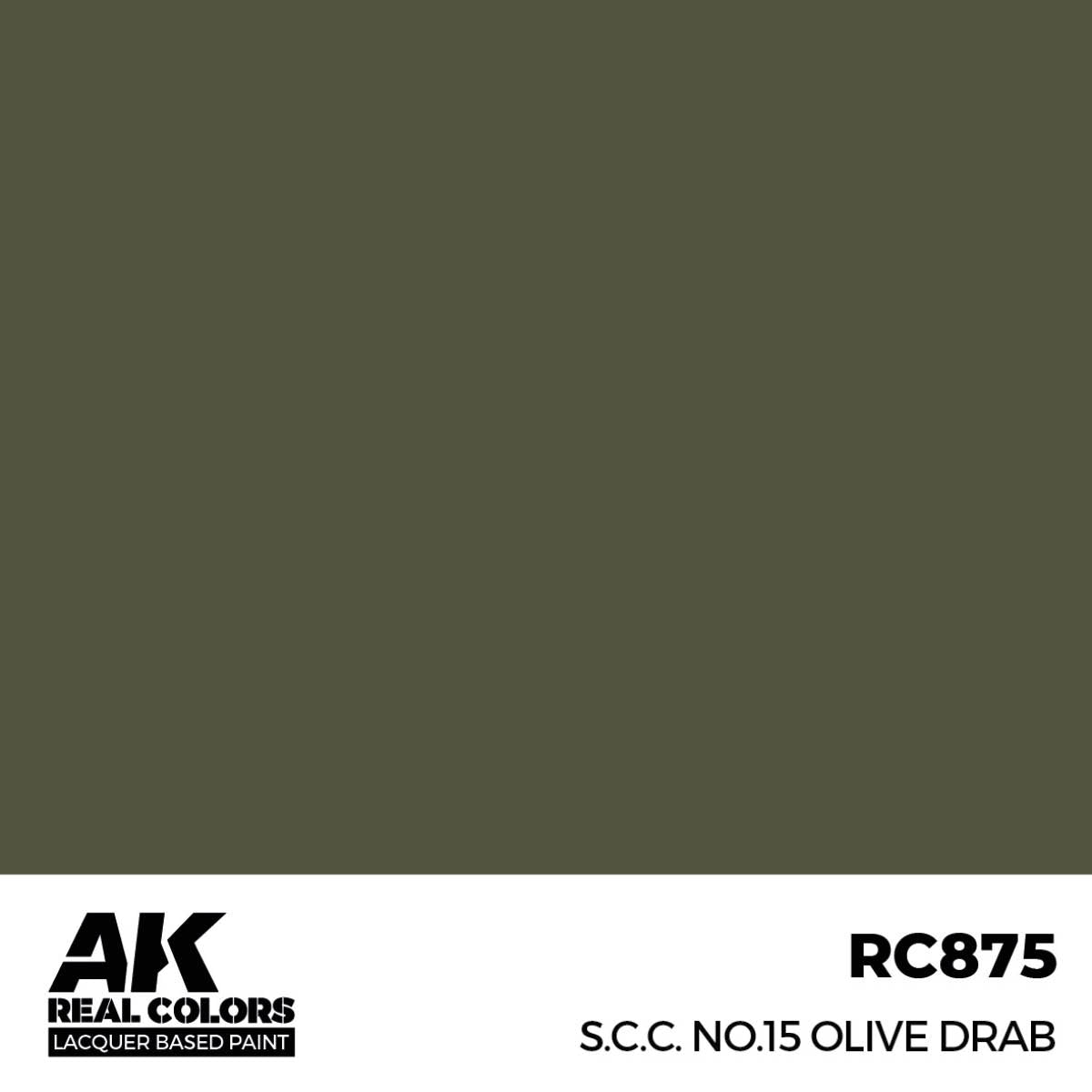 AK Interactive Real Colors Military Colors (RC851 - RC931)