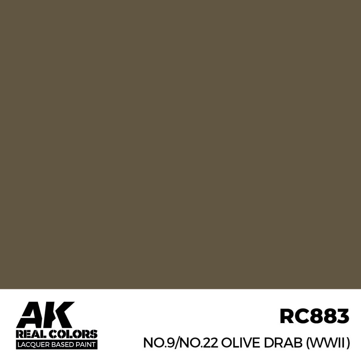 AK Interactive Real Colors Military Colors (RC851 - RC931)