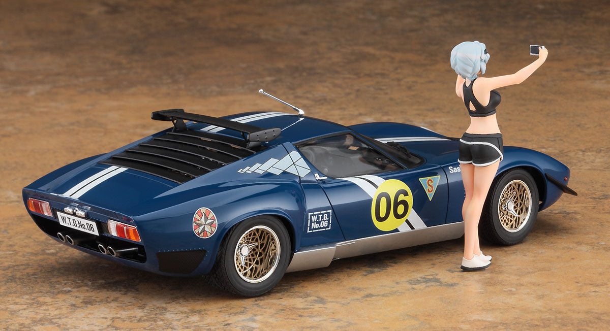 Hasegawa 1/24 Wild Tamago Girls No.06 Lamborghini Iota SVR "Sasha Ilyushina" w/ Figure