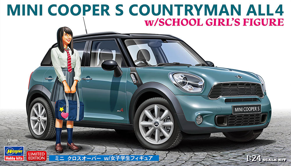 Hasegawa 1/24 Mini Cooper S Countryman All4 w/School Girls' Figure