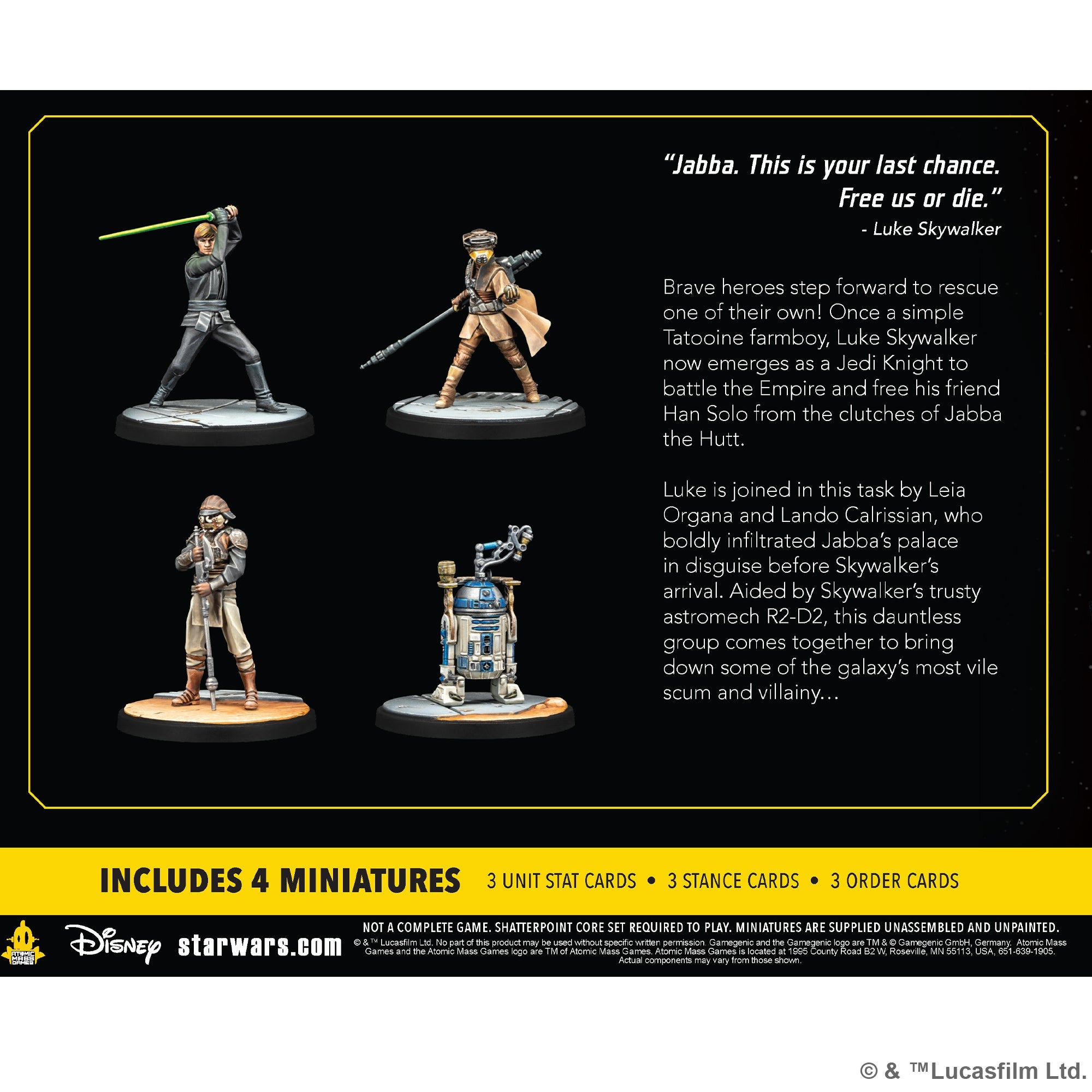 Star Wars: Shatterpoint: Fearless and Inventive, Luke Skywalker Squad Pack