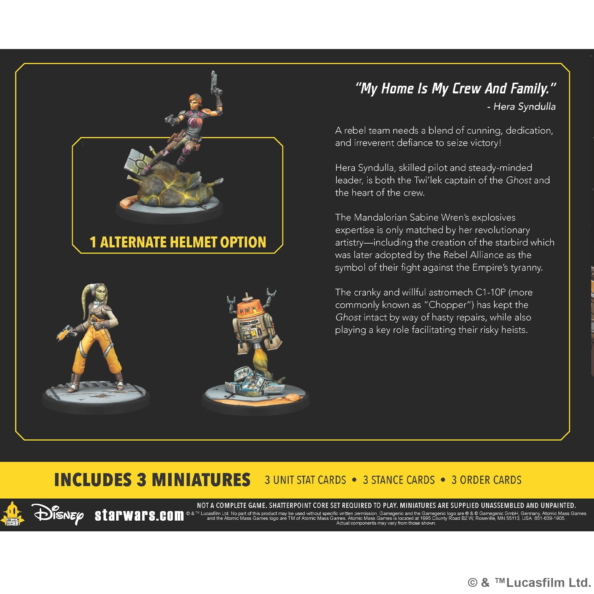 Star Wars Shatterpoint: Make the Impossible Possible, Hera Syndulla Squad Pack