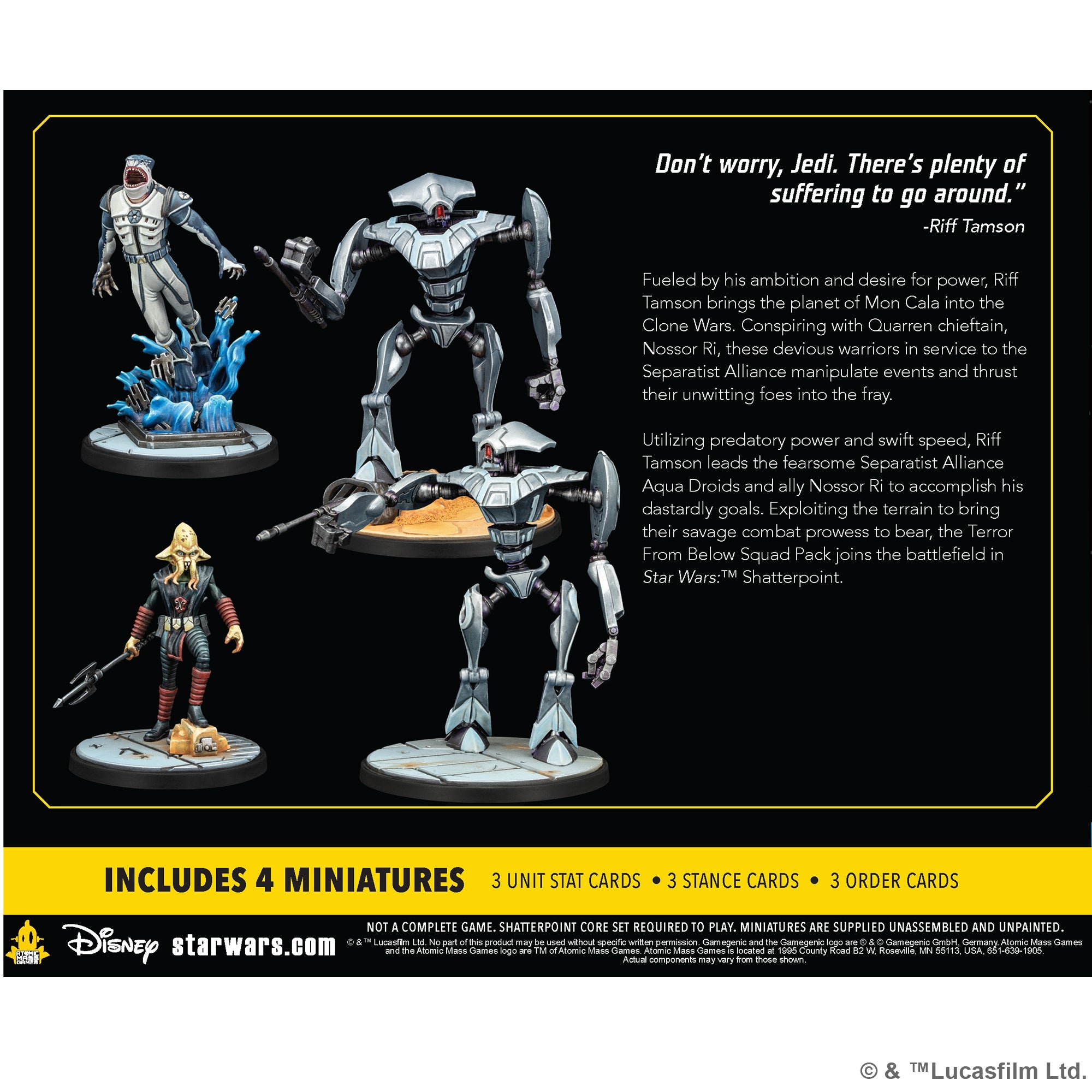 Star Wars Shatterpoint: Terror From Below, Riff Tamson Squad Pack