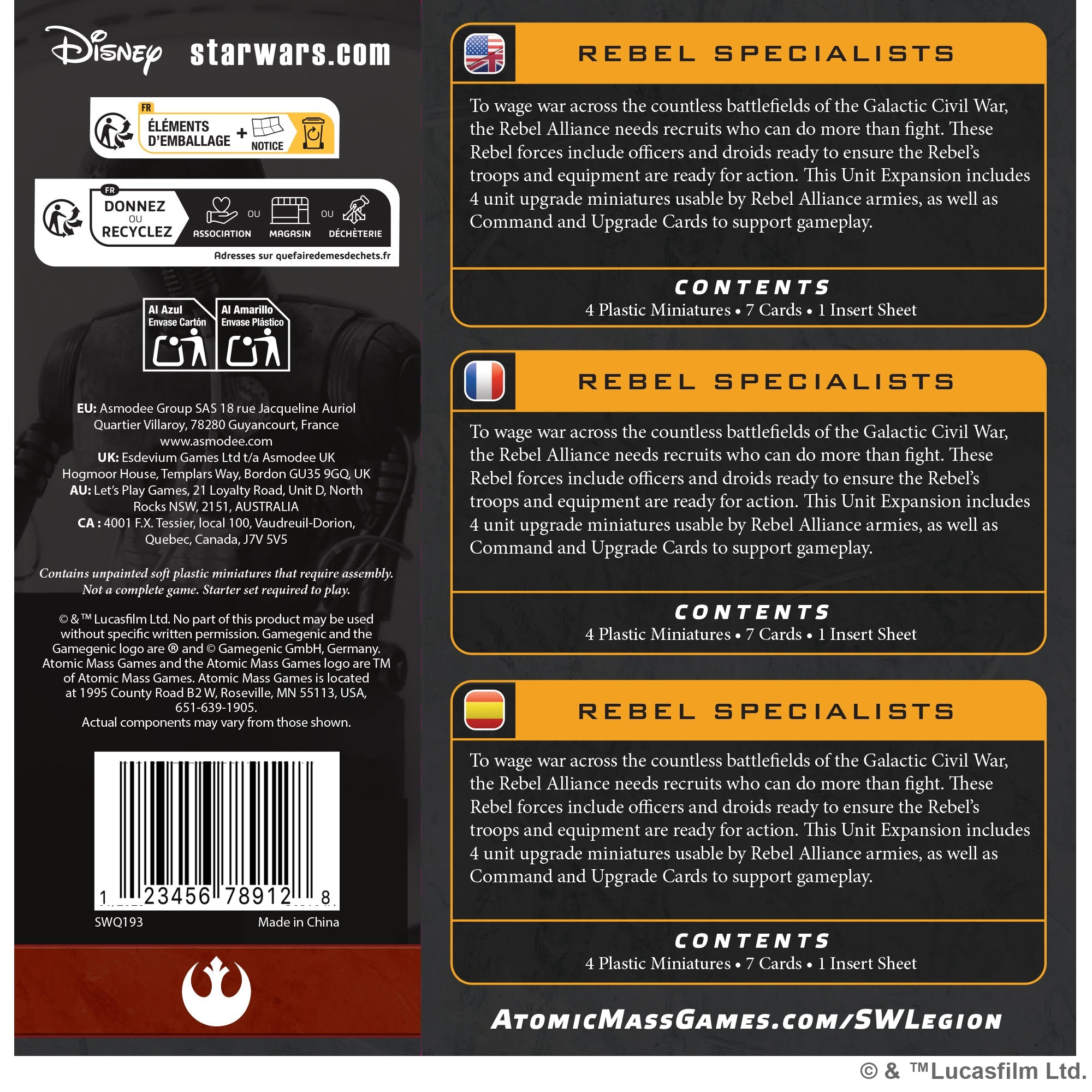 Rebel Alliance: Rebel Specialists