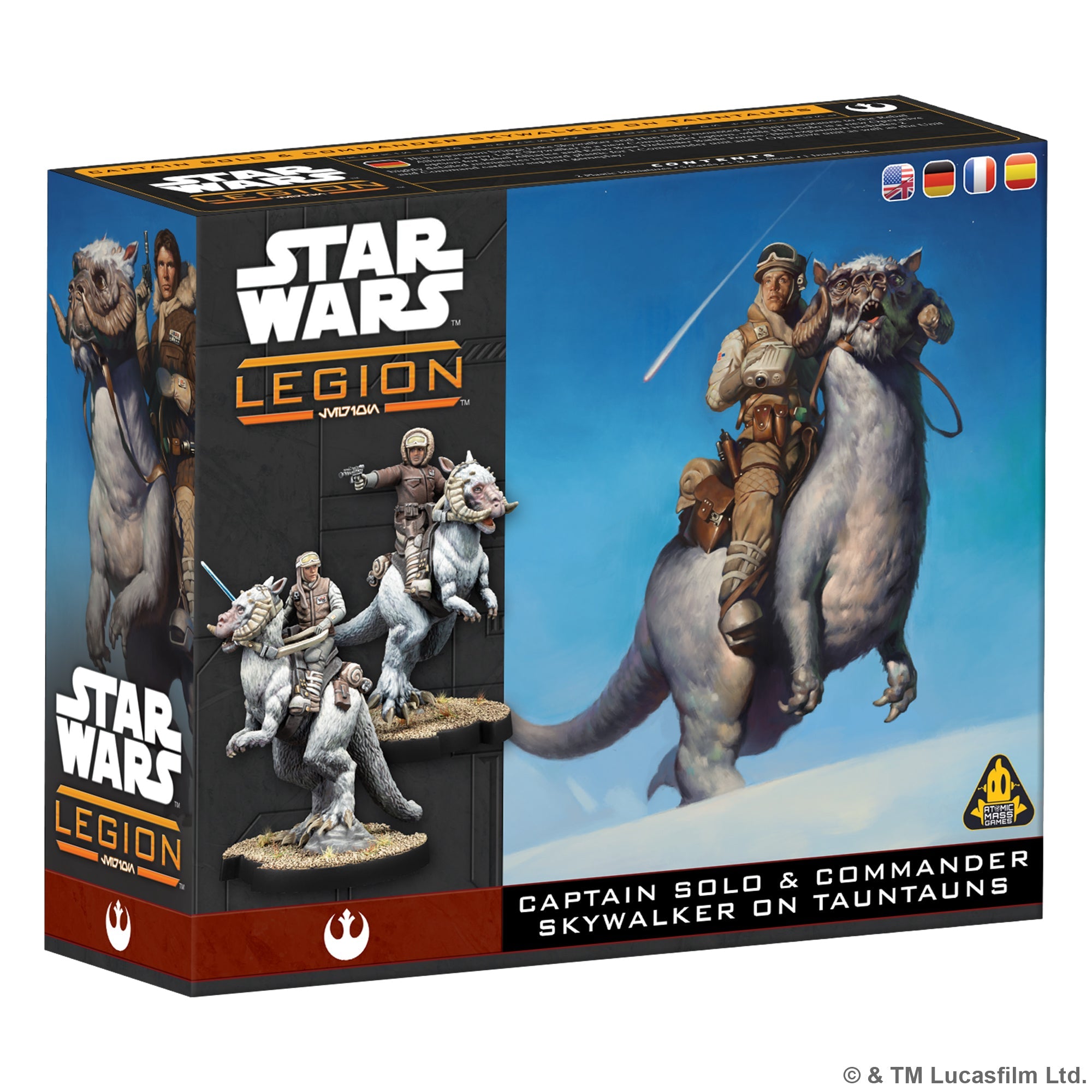 Rebel Alliance: Captain Solo & Commander Skywalker on Tauntauns