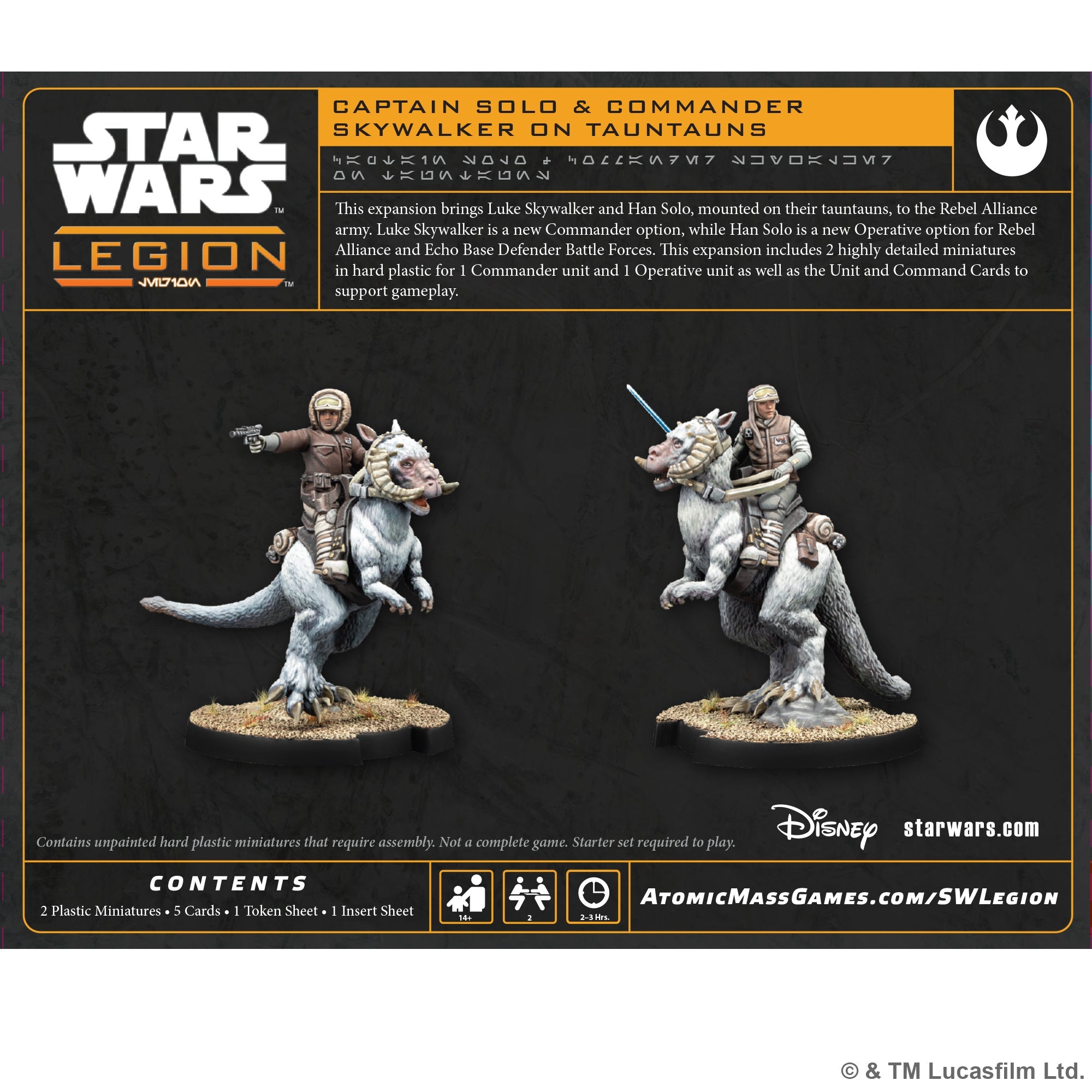 Rebel Alliance: Captain Solo & Commander Skywalker on Tauntauns