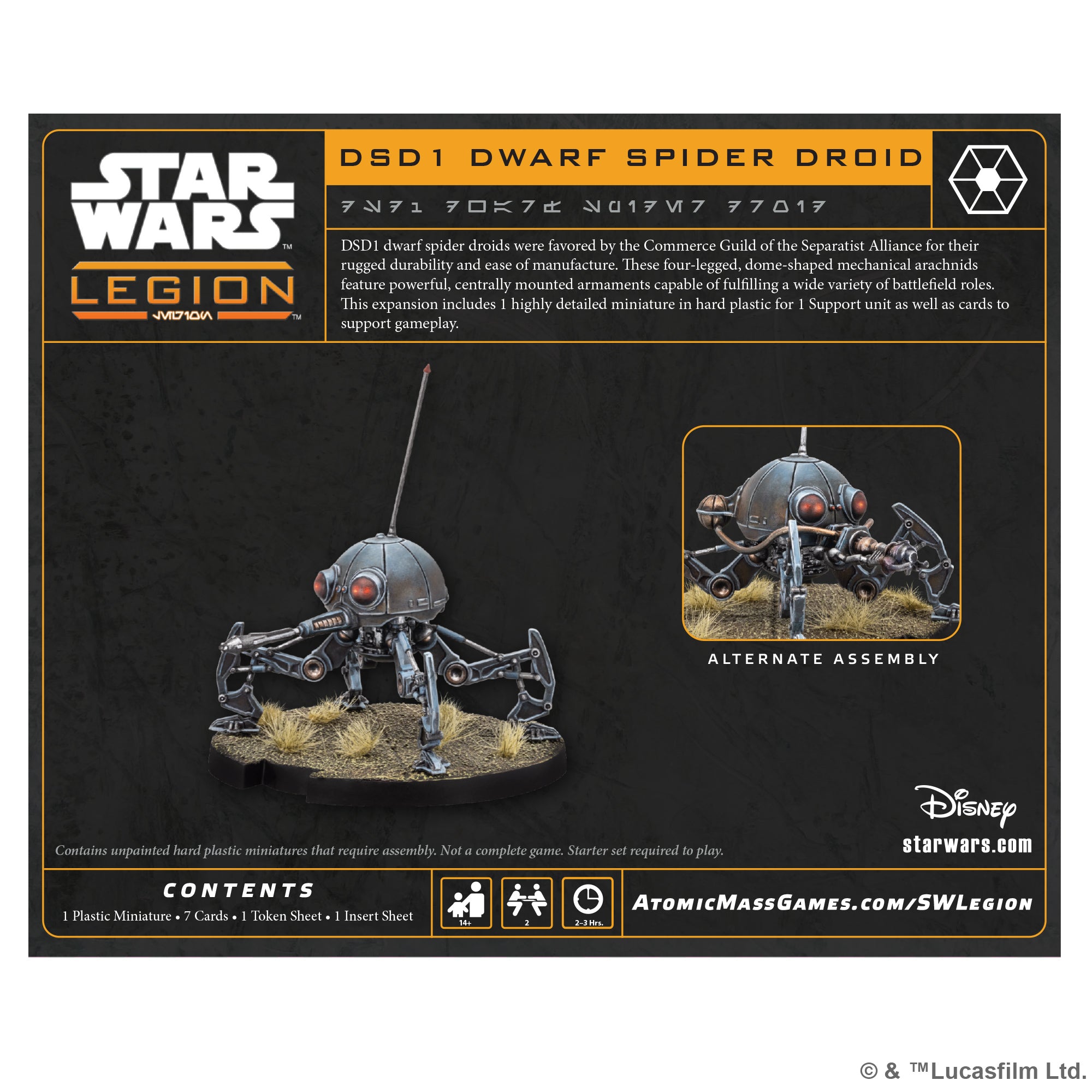 Separatist Alliance: DSD1 Dwarf Spider Droid