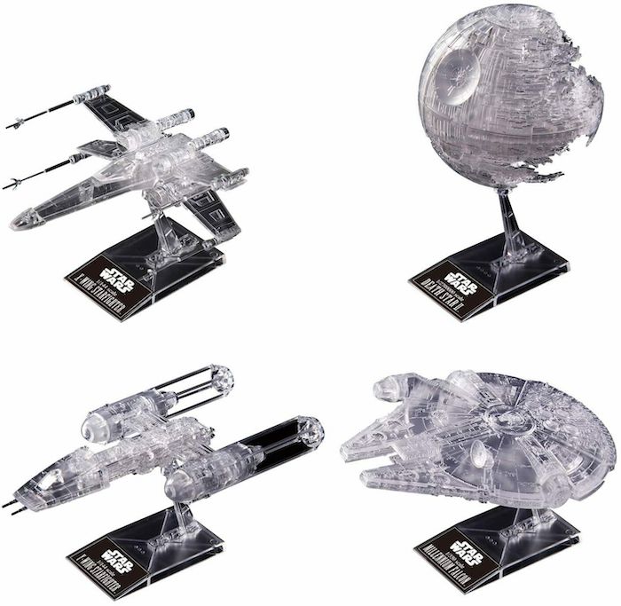 Star Wars: 1/144, 1/350, 1/2700000 Star Wars: Return of the Jedi Clear Vehicle Set