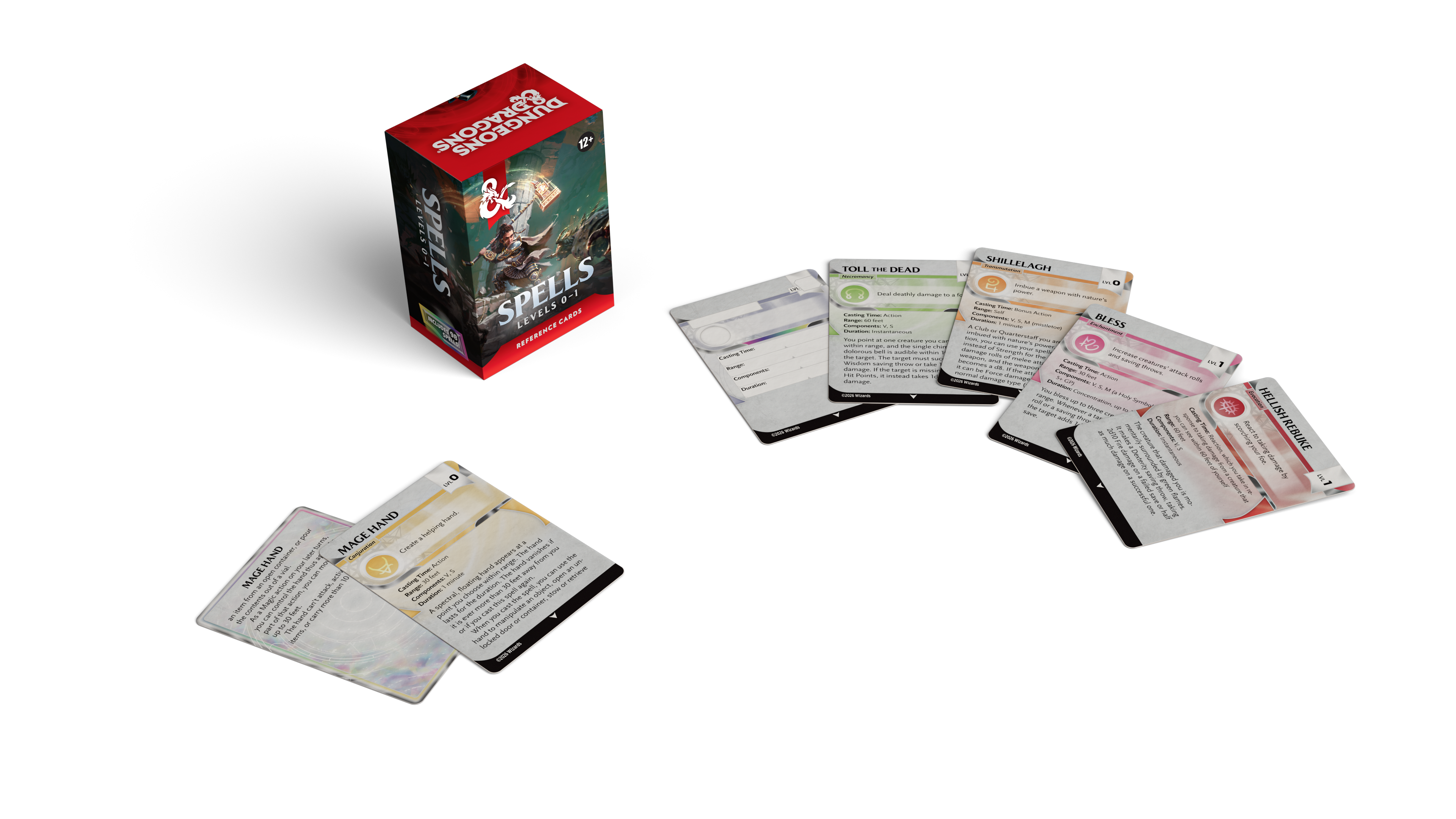 D&D: Spell Reference Cards: Levels 0–1