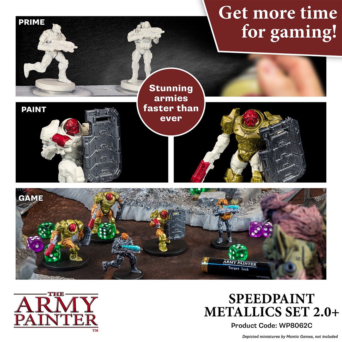 Army Painter Speedpaint Metallics Set 2.0