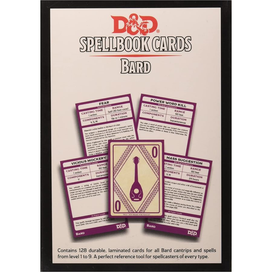 D&D: Spellbook Cards: Bard