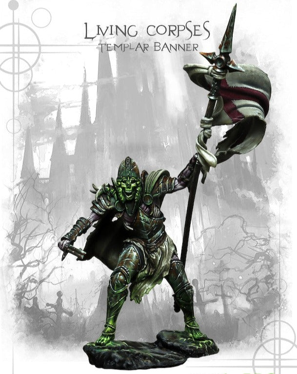 Living Corpse Templar Bannerman (75mm)