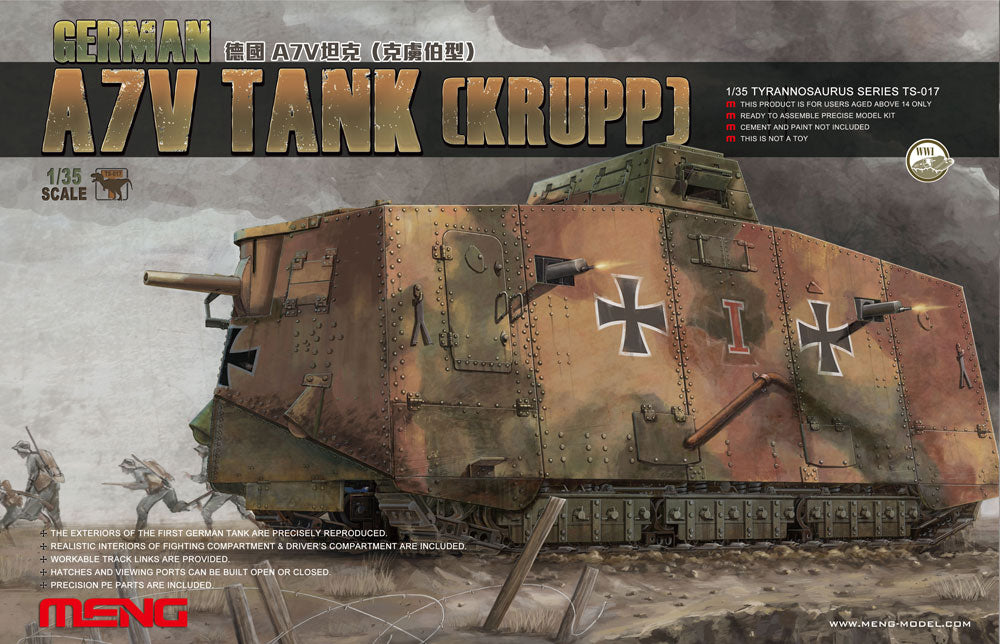 Meng: 1/35 German A7V Tank (Krupp)