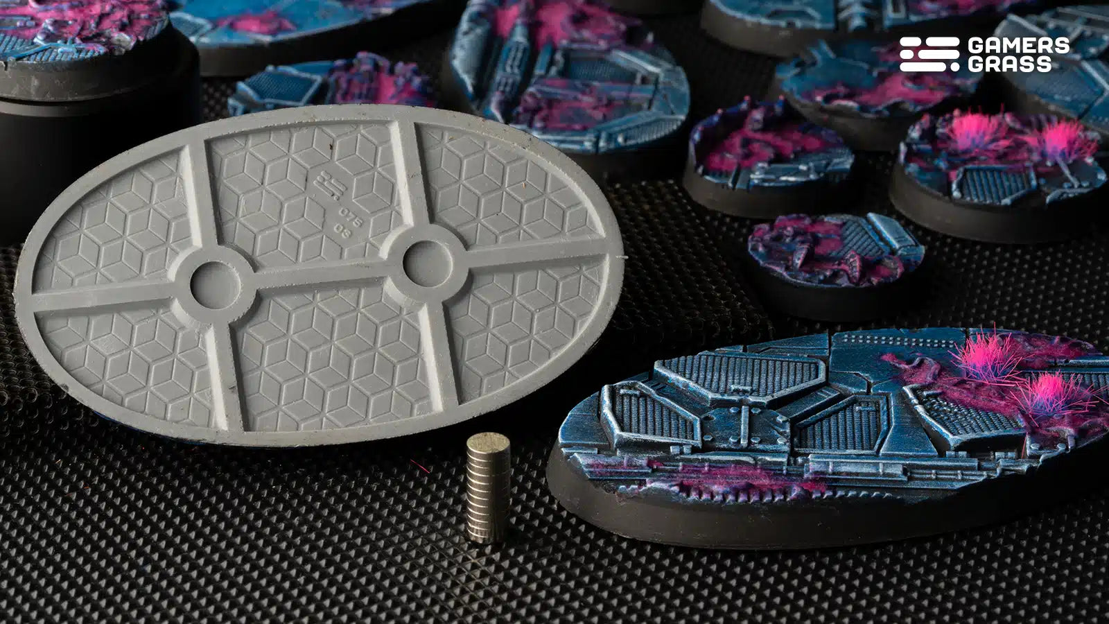 Gamers Grass: Battle Ready Bases - Alien Infestation - Oval 75mm (x3)