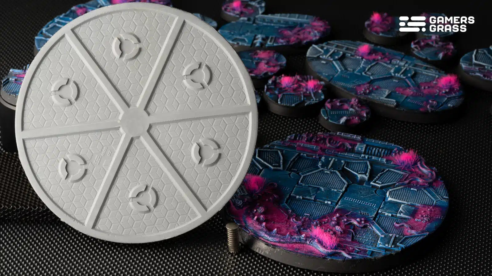 Gamers Grass: Battle Ready Bases - Alien Infestation - Round 100mm (x1)