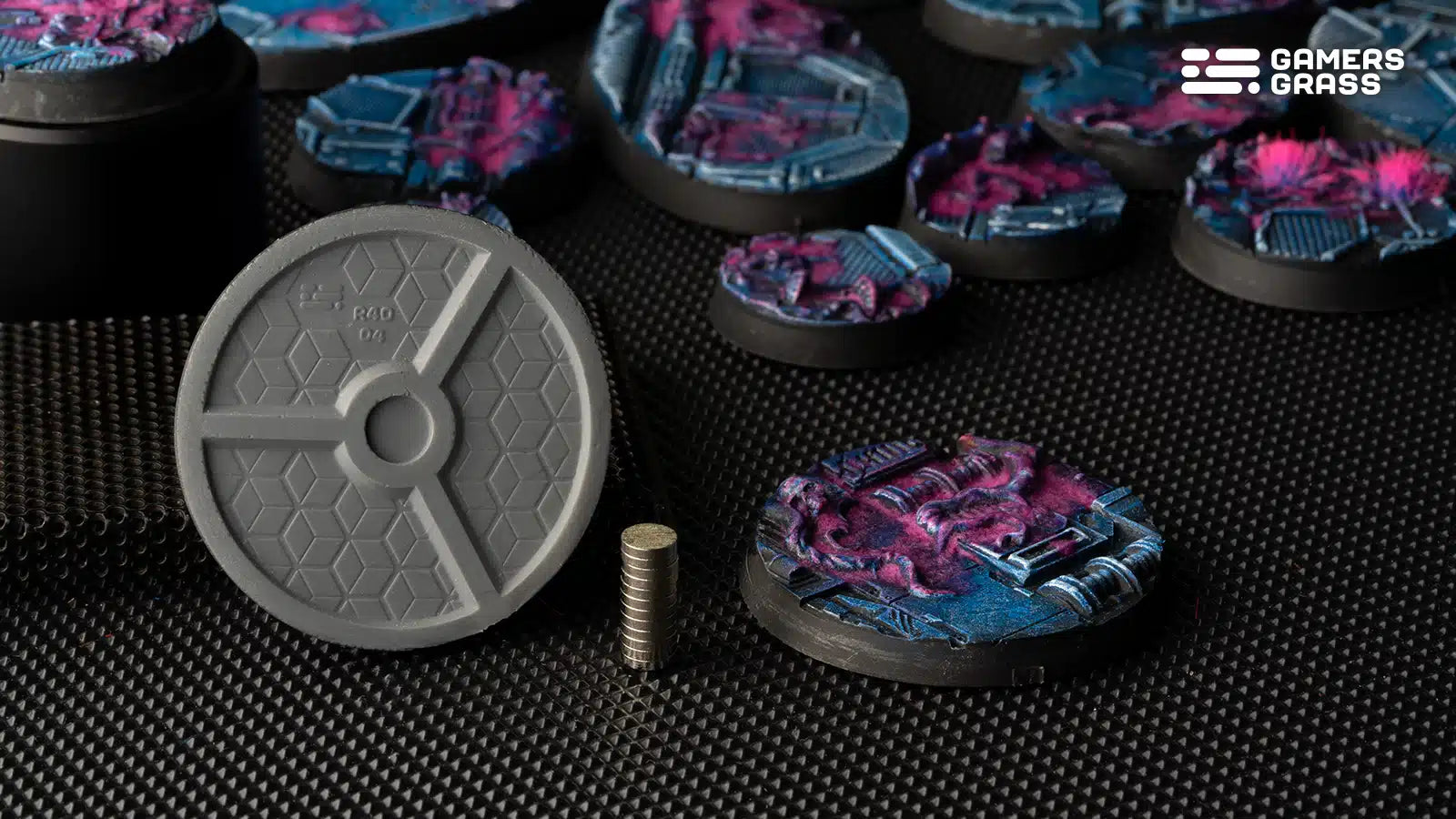 Gamers Grass: Battle Ready Bases - Alien Infestation - Round 40mm (x5)