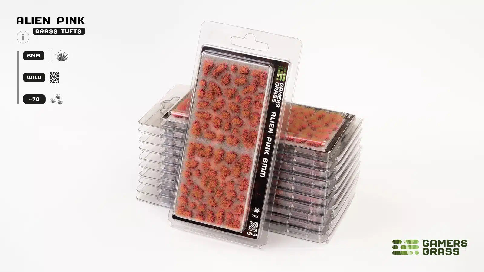 Gamers Grass: Alien Pink Tufts (6mm)