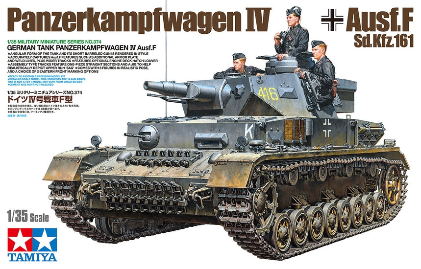 Tamiya: 1/35 German Tank Panzerkampfwagen IV Ausf.F