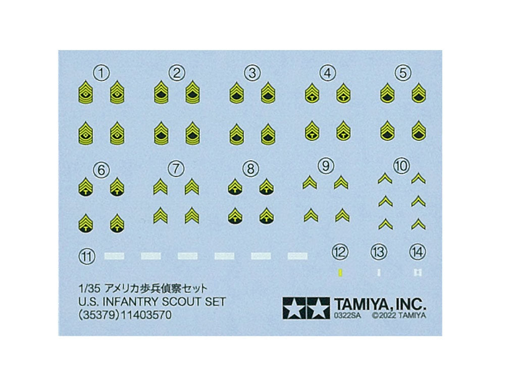 Tamiya: 1/35 U.S. Infantry Scout Set