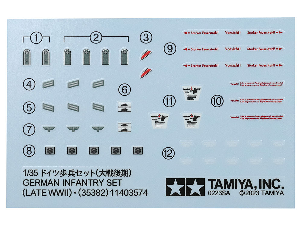 Tamiya: 1/35 German Infantry Set (Late WWII)