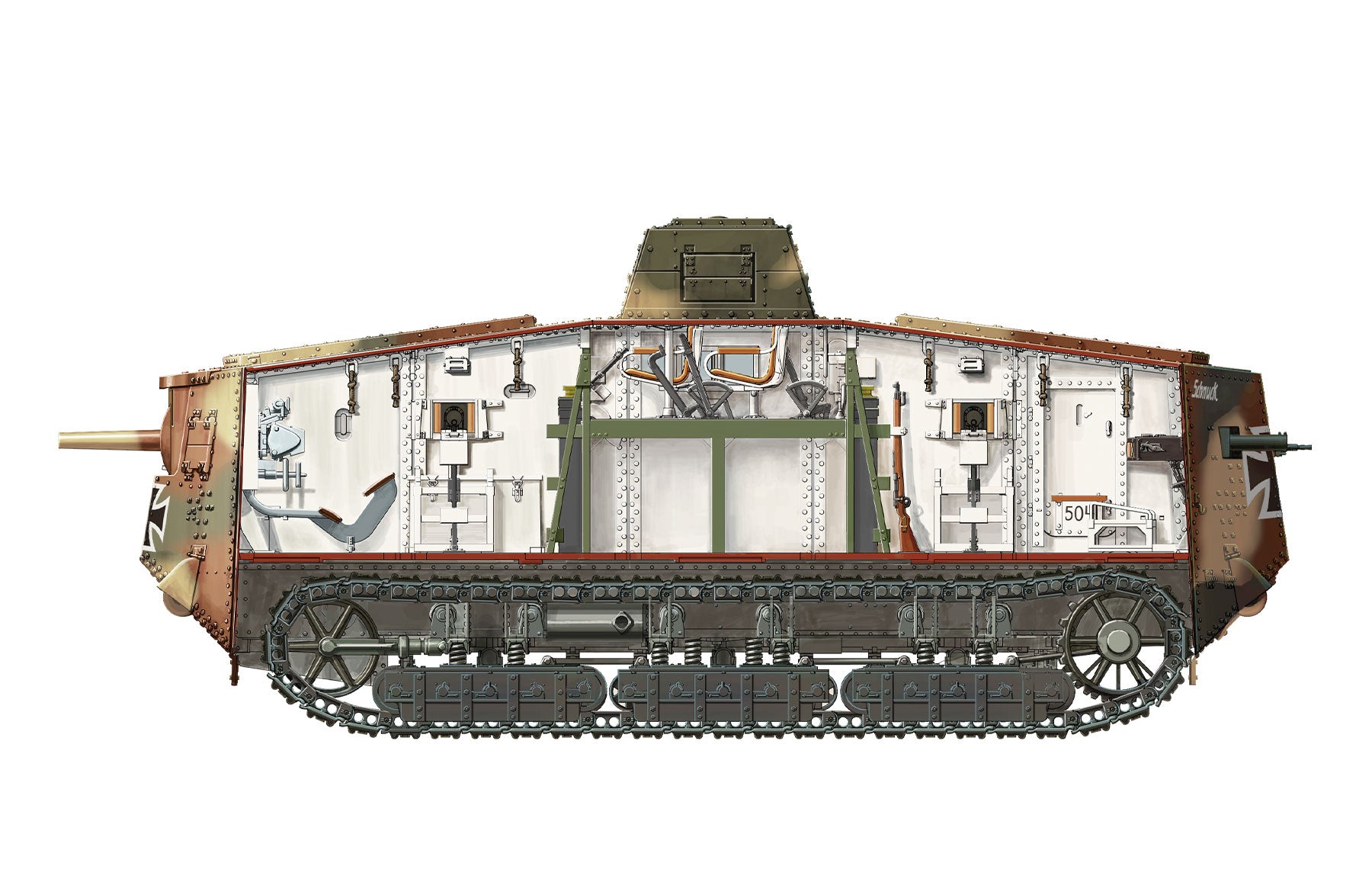 Meng: 1/35 German A7V Tank (Krupp)