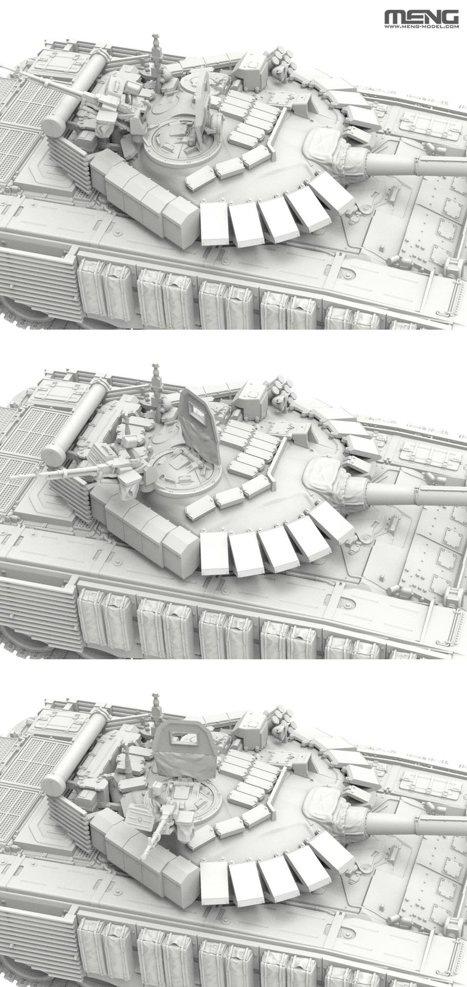 Meng: 1/72 Russian Main Battle Tank T-72B3M