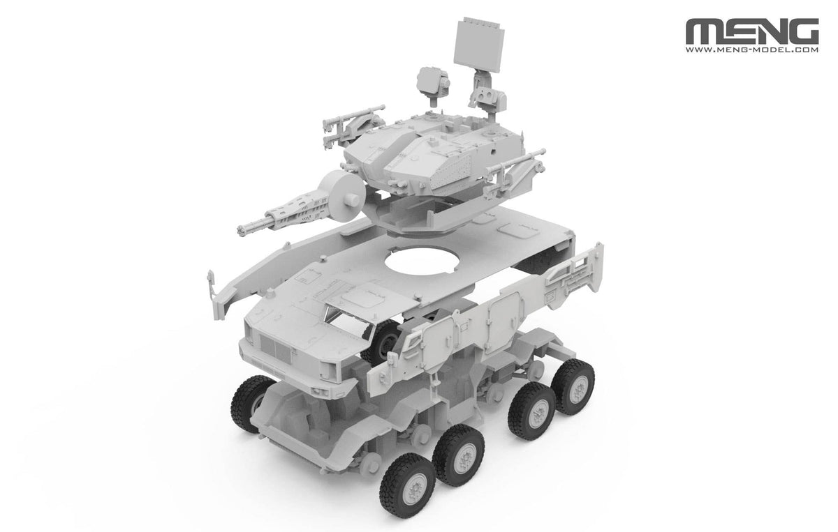 Meng: 1/72 Chinese Chinese PLB625 AA Gun & Missile Integrated Weapon System