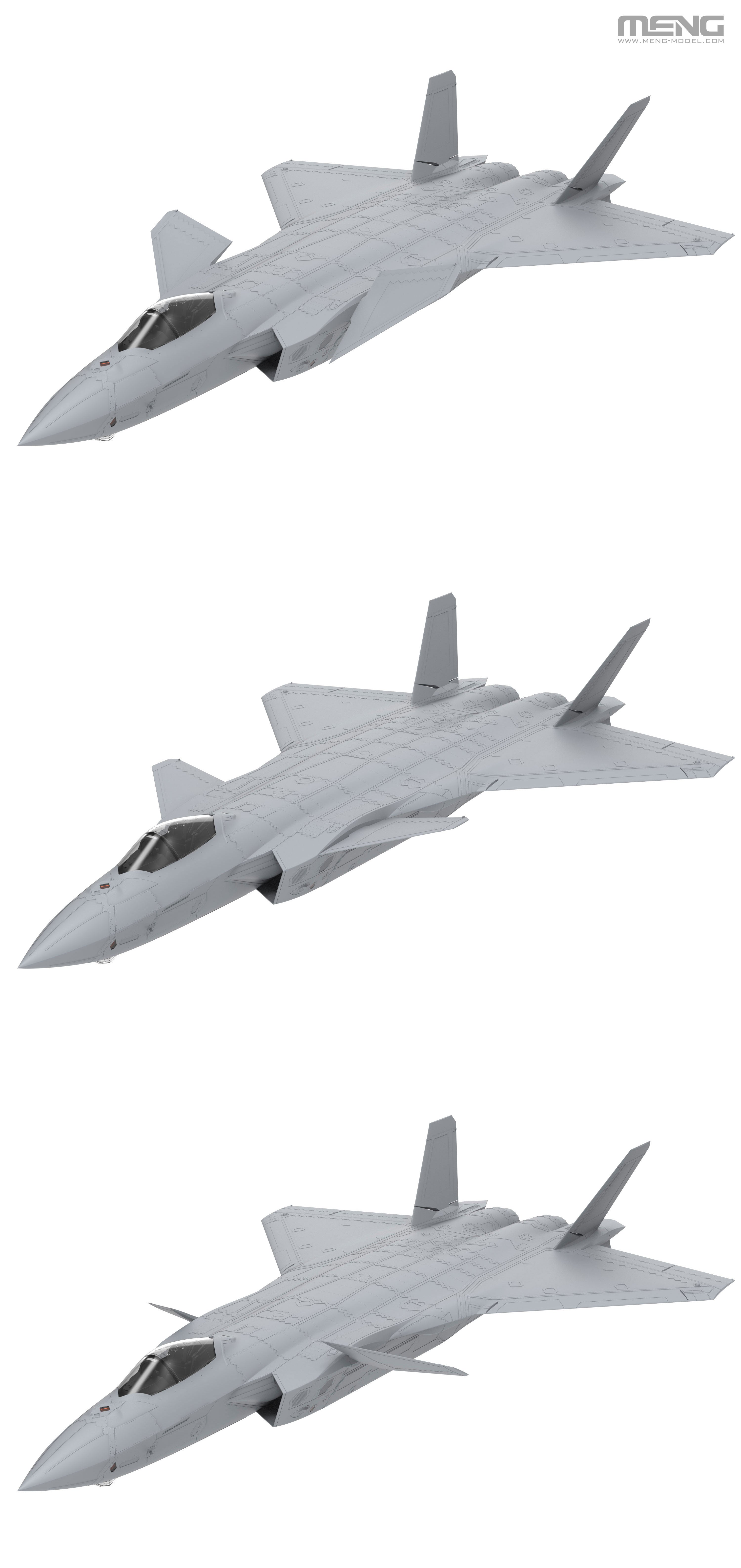 Meng: 1/48 Chinese J-20 Stealth Fighter