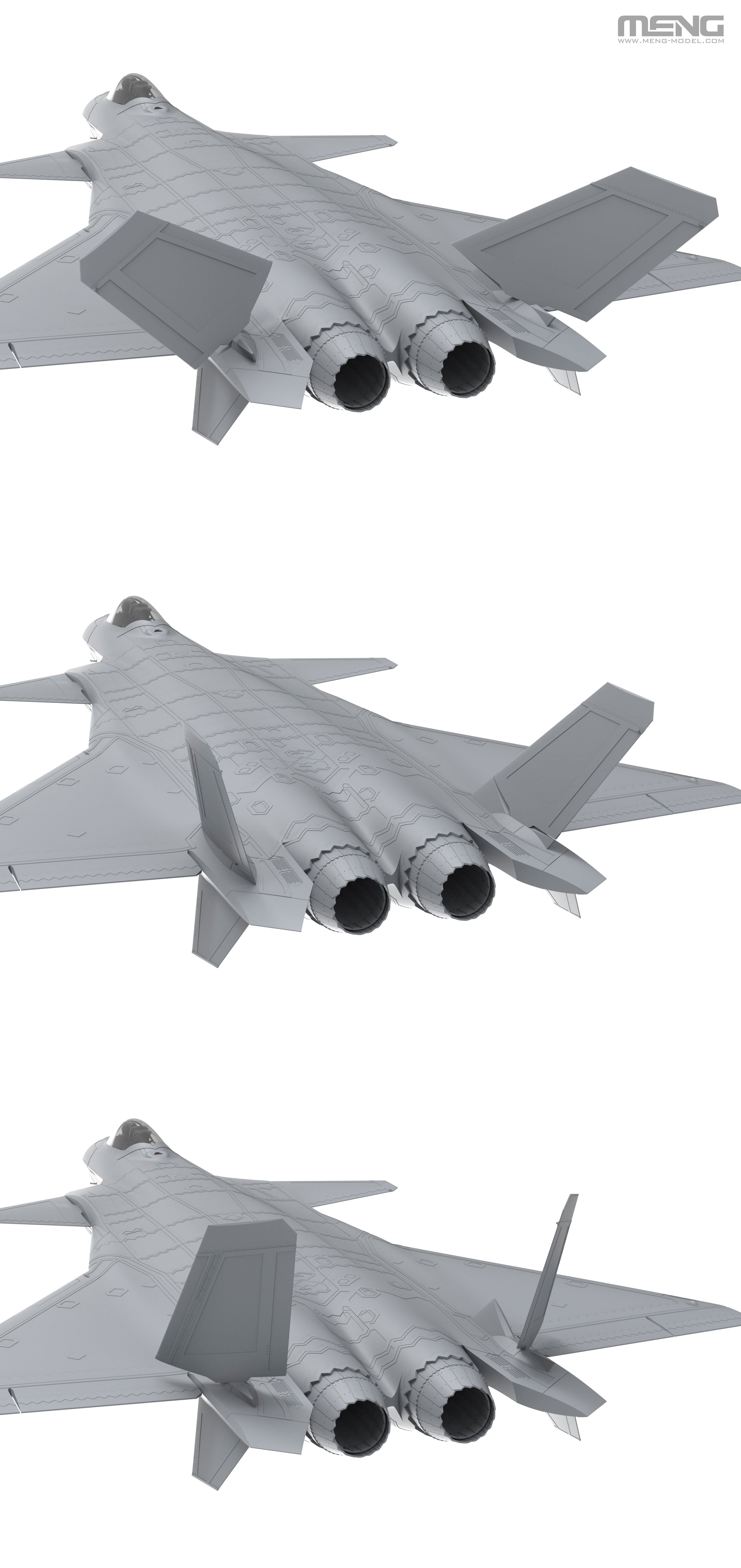 Meng: 1/48 Chinese J-20 Stealth Fighter