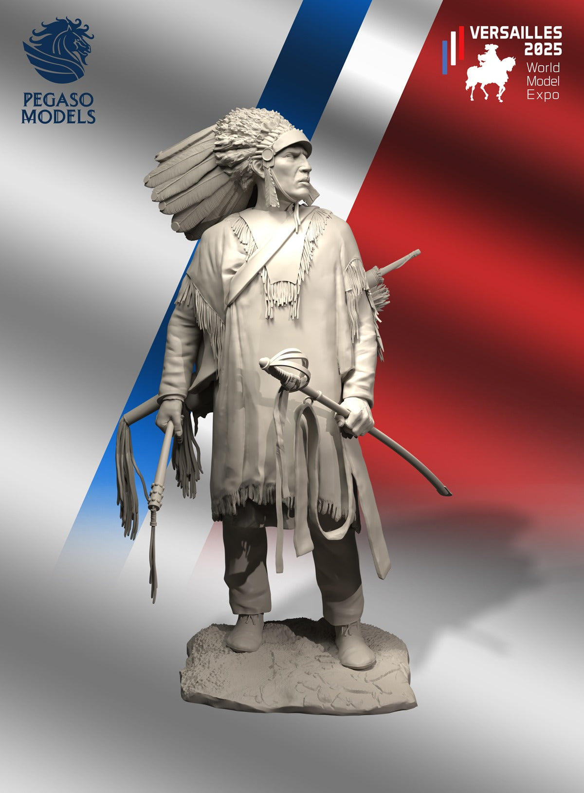 Indian Warrior, 1840 – “Prized Trophy from a Blue Coat’s Encounter”