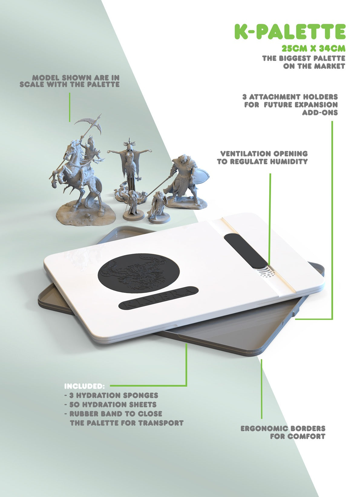 Kimera: K-Palette – XL Artist Wet Palette