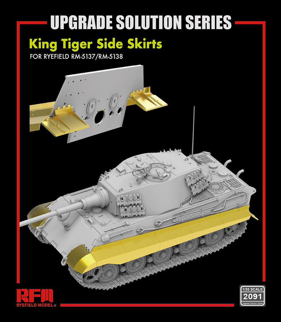 RFM: 1/35 King Tiger Side Skirts Upgrade Solution for RFM5137 & RFM5138