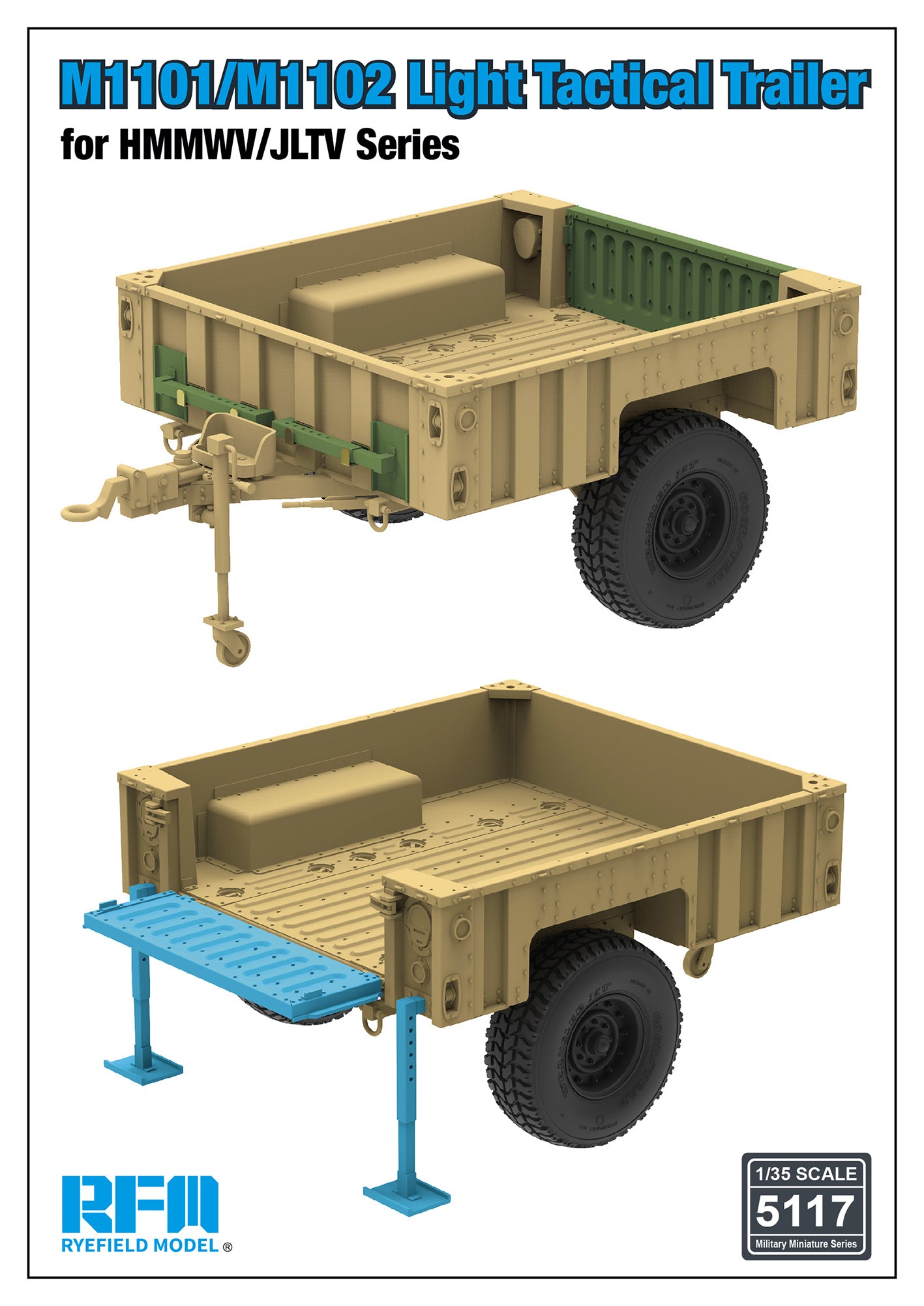 RFM: 1/35 M1101/M1102 Light Tactical Trailer for HMMWV/JLTV Series