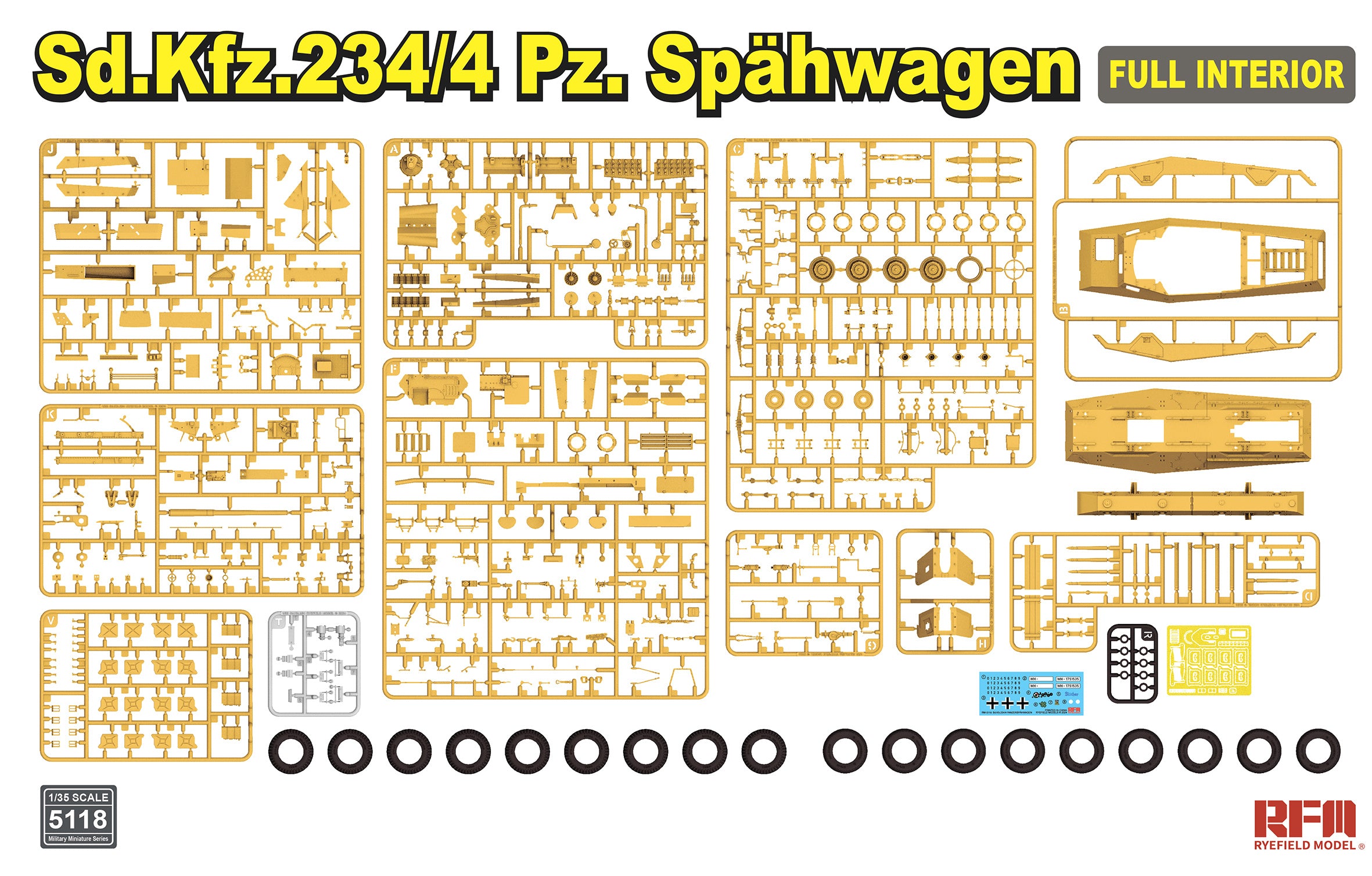 RFM: 1/35 Sd.Kfz. 234/4 Pz. Spahwagen with Full Interior