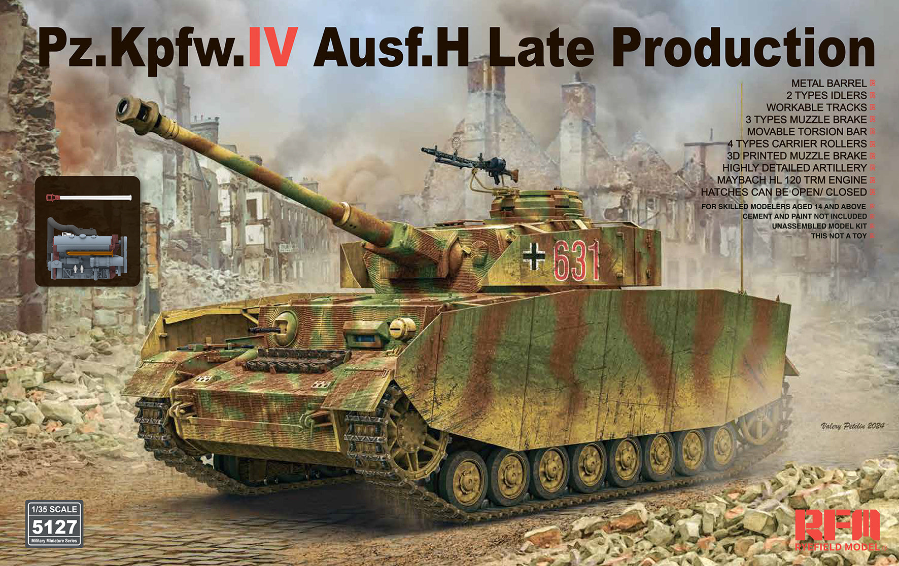 RFM: 1/35 Pz.Kpfw.IV Ausf.H Late Production w/workable tracks