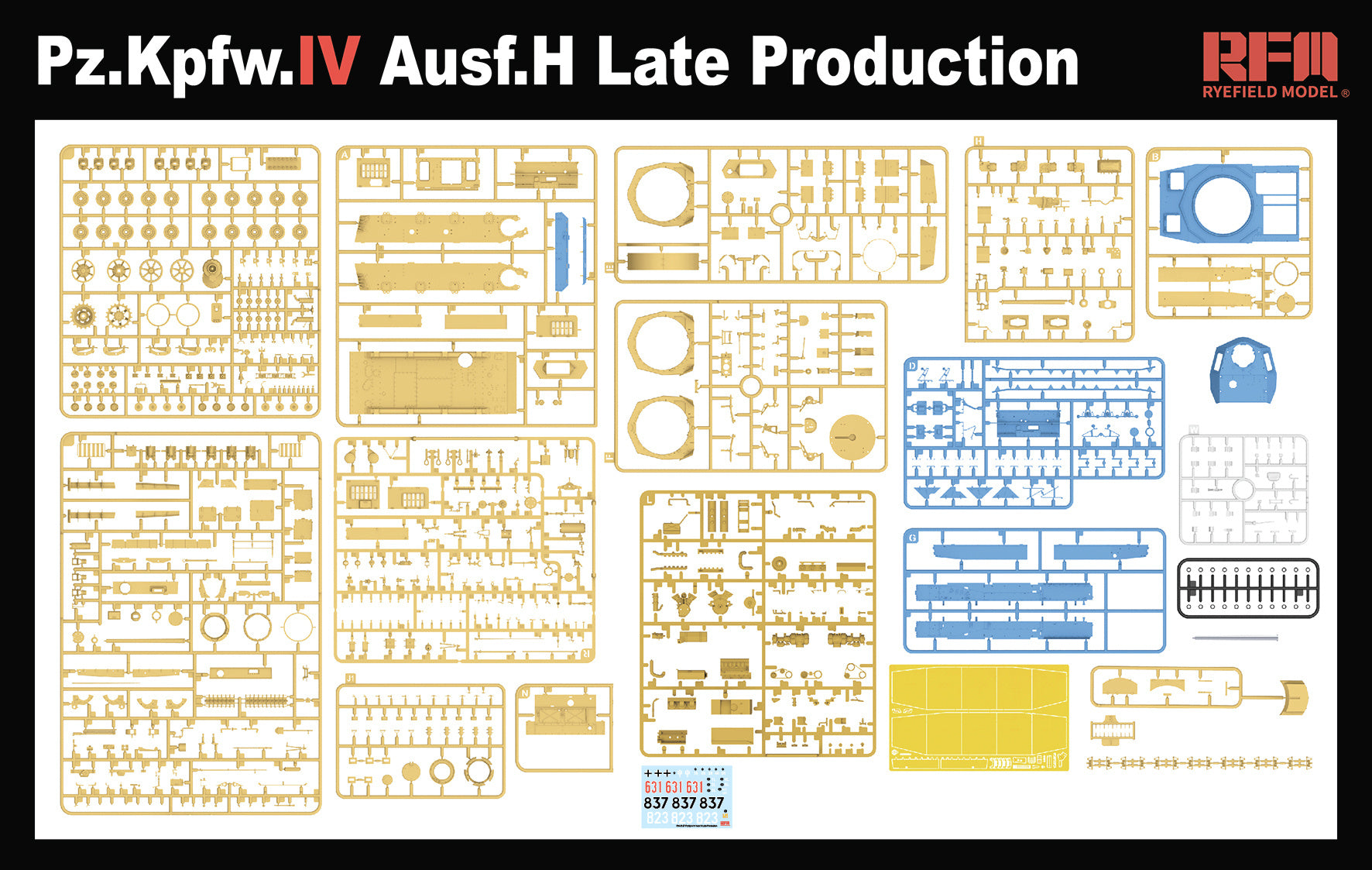 RFM: 1/35 Pz.Kpfw.IV Ausf.H Late Production w/workable tracks