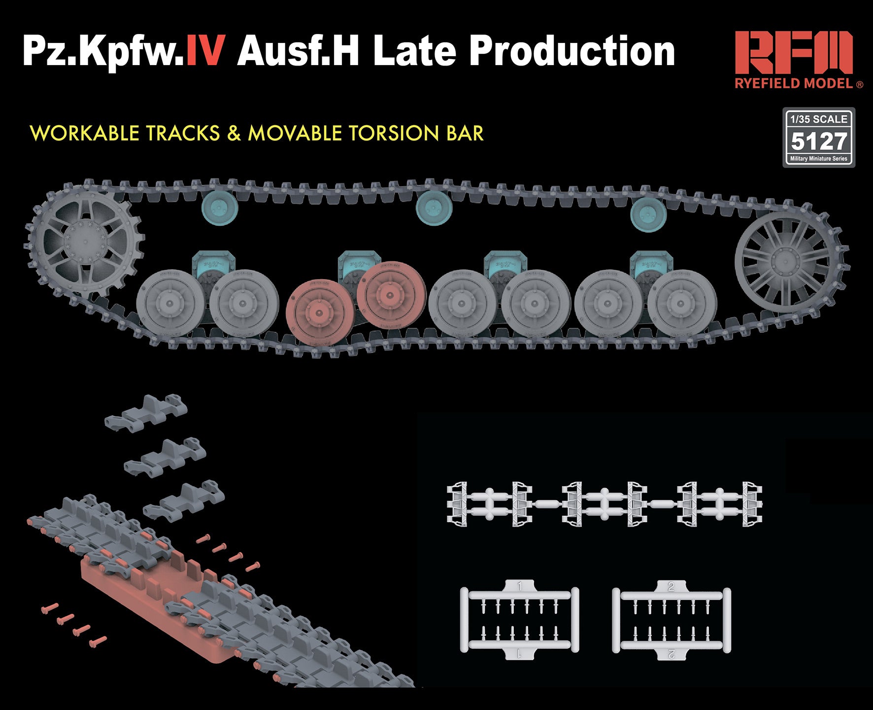 RFM: 1/35 Pz.Kpfw.IV Ausf.H Late Production w/workable tracks