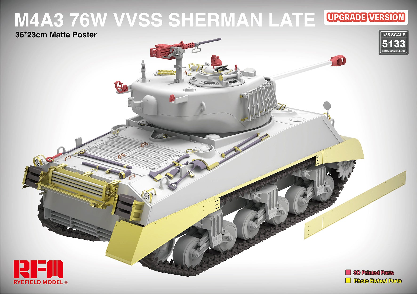 RFM: 1/35 M4A3 Sherman 76W VVSS Late Upgrade Version
