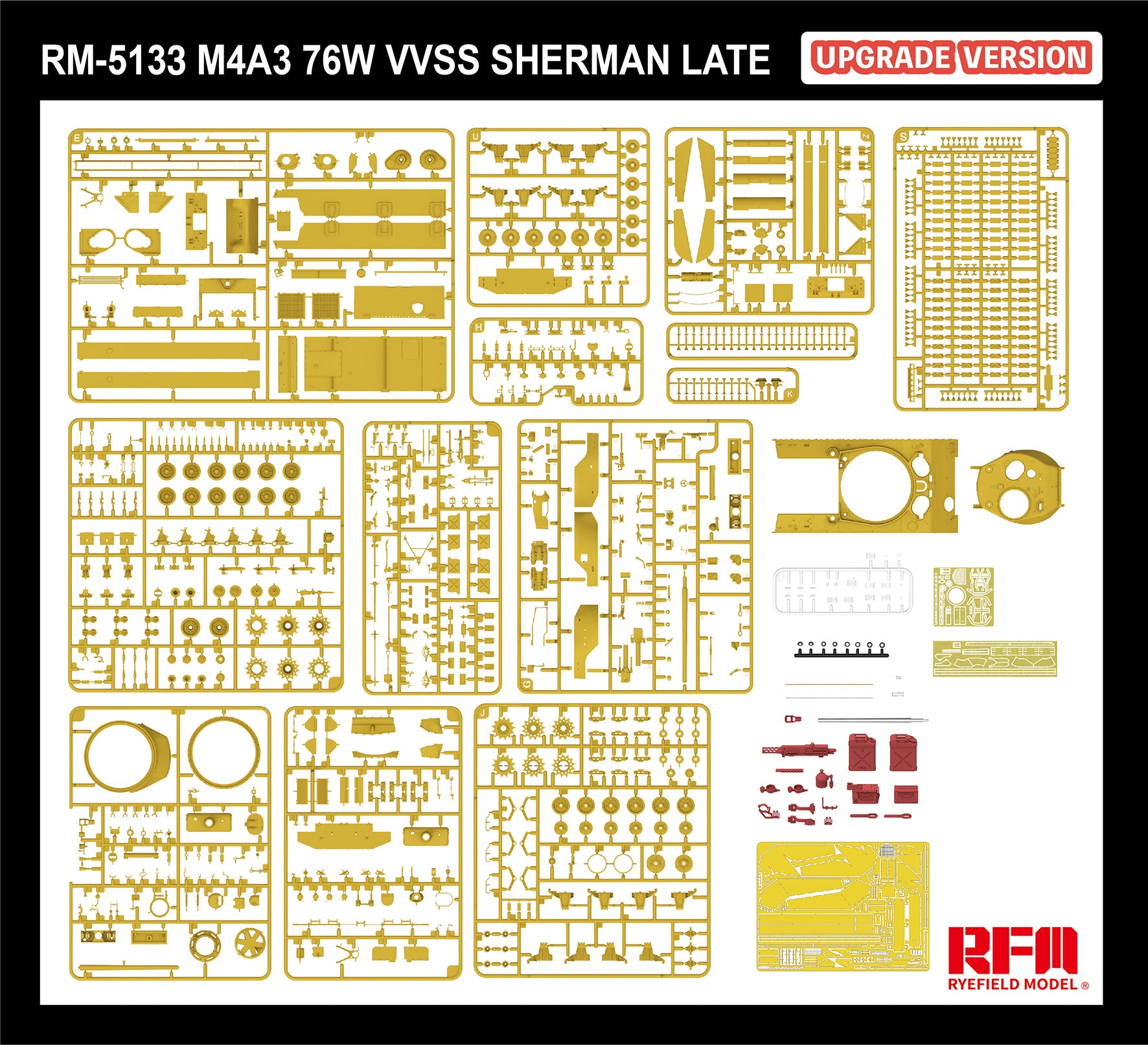 RFM: 1/35 M4A3 Sherman 76W VVSS Late Upgrade Version