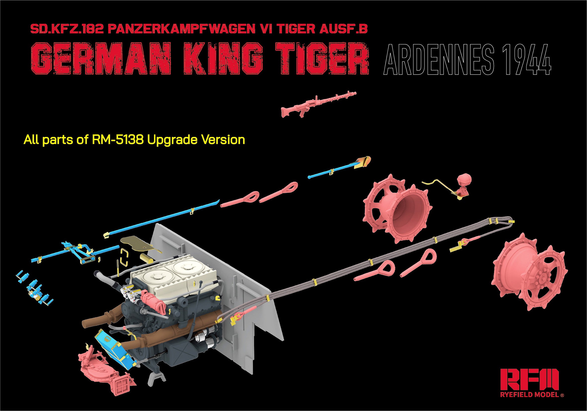 RFM: 1/35 Sd.Kfz. 182 Pz.Kpfw.VI Ausf.B German King Tiger Ardennes 1944 (Upgrade Version)