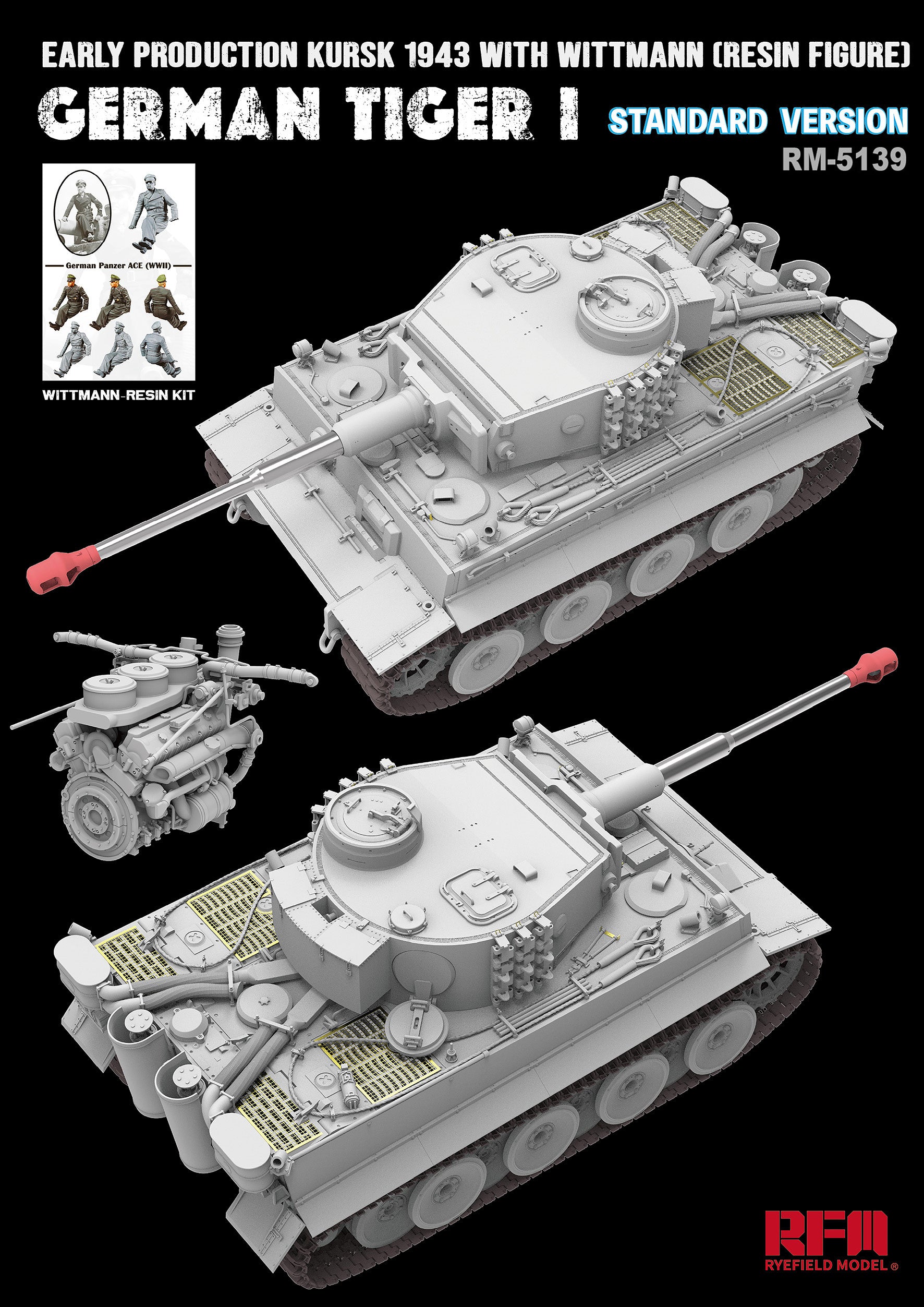 RFM: 1/35 Sd.Kfz.181 Pz.Kpfw. VI Ausf. E Tiger I Early Production Kursk 1943 (Standard Version)