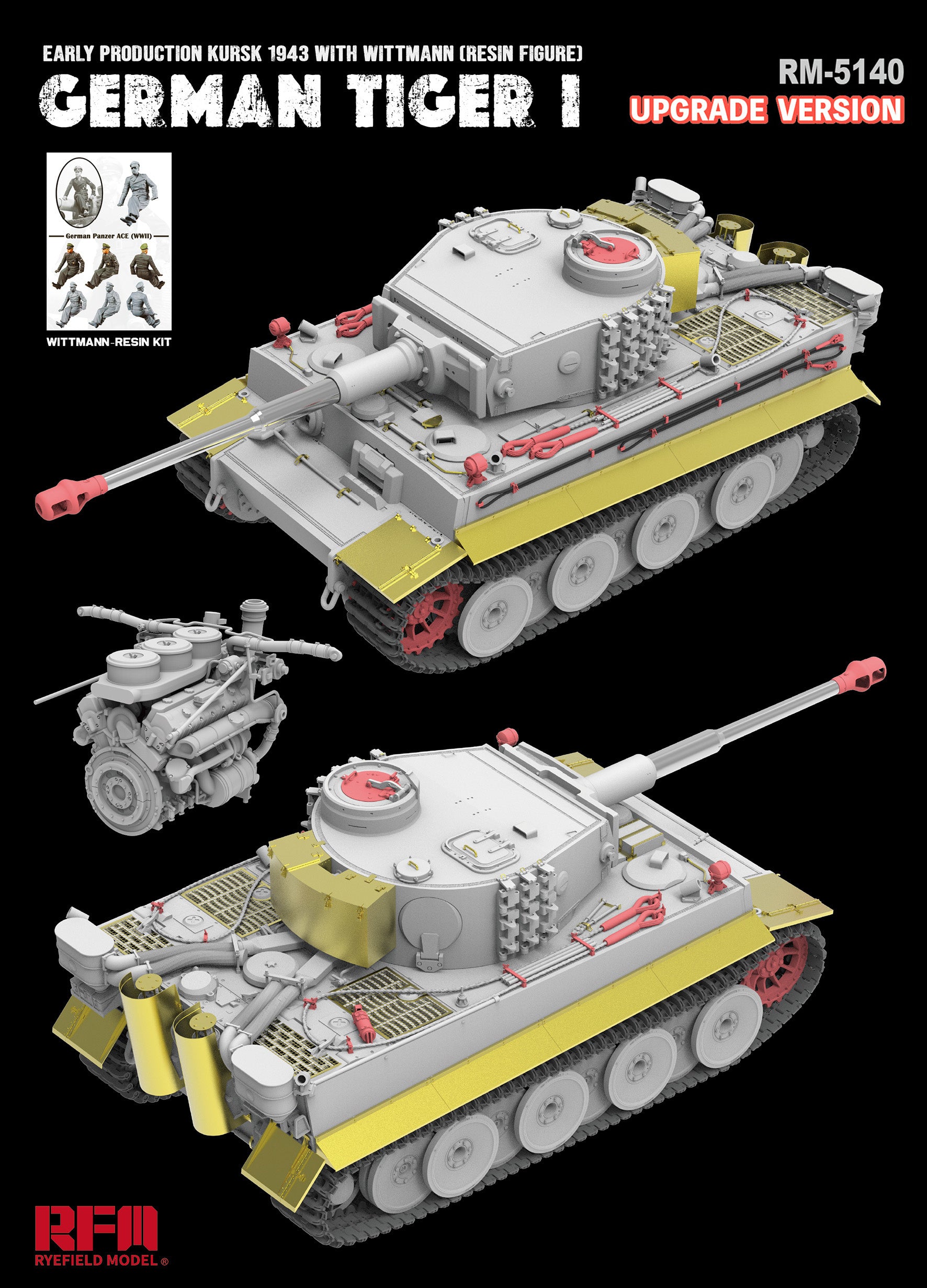 RFM: 1/35 Sd.Kfz.181 Pz.Kpfw. VI Ausf. E Tiger I Early Production Kursk 1943 (Upgrade Version)