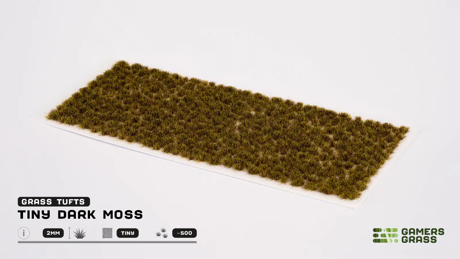 Gamers Grass: Tiny Dark Moss Tufts (2mm)